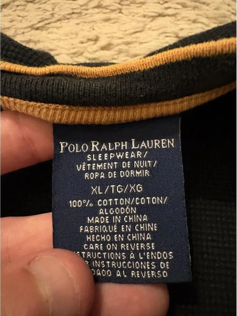 Beautiful waffle knit Polo Ralph Lauren Long sleeve thermal tee.